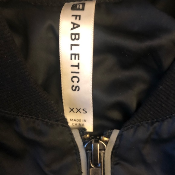 Fabletics Black baseball bomber style jacket - Picture 3 of 8
